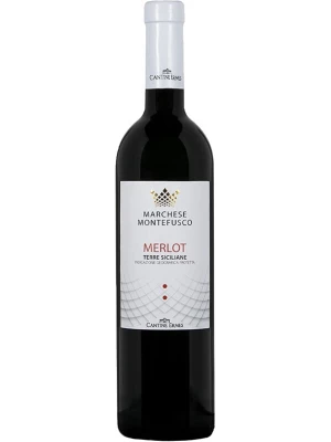 Вино Marchese Montefusco Merlot, Terre Siciliane IGT 2021, 0.75 л