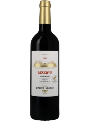 Вино Chateau Lamothe-Vincent, Reserve Rouge, Bordeaux AOC 2018, 0.75 л