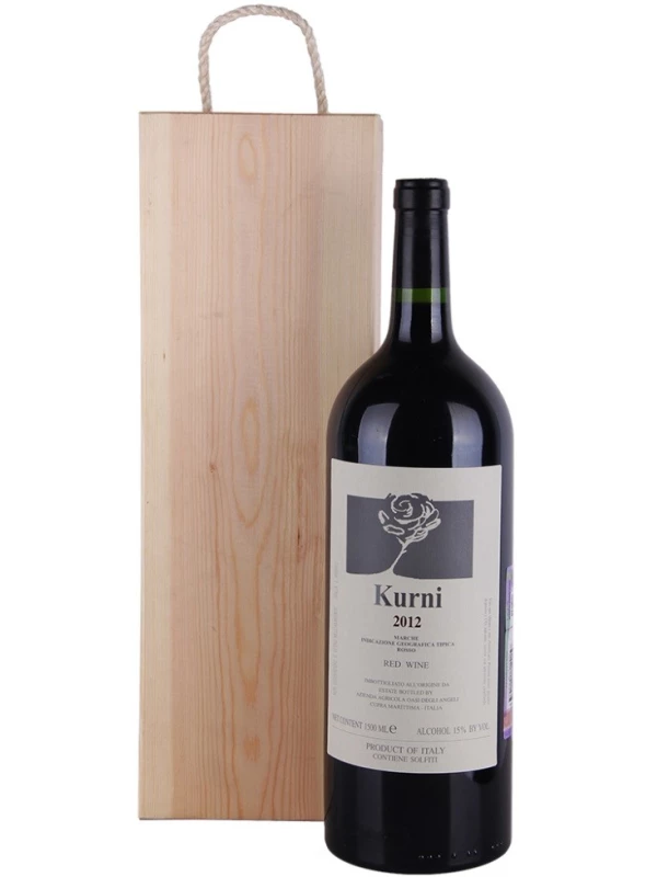 Oasi degli Angeli, Kurni, Marche Rosso IGT, wooden box