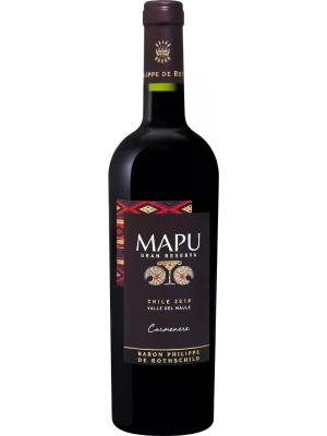 Вино Baron Philippe de Rothschild, Mapu Gran Reserva Carmenere 2018, 0.75 л