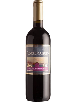 Вино Cortemaggio Nero d'Avola, Terre Siciliane IGT 2019, 0.75 л