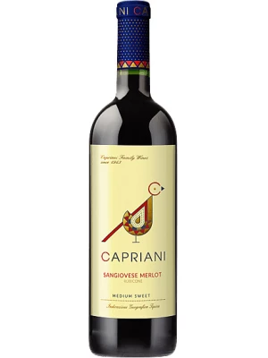 Вино Capriani Sangiovese-Merlot Medium Sweet, Rubicone IGT 0.75 л