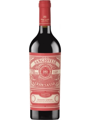 Вино Gran Sasso, Sangiovese, Terre di Chieti IGP 2023, 0.75 л