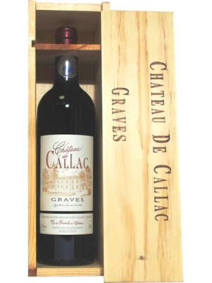 Вино Chateau de Callac, Graves AOC, wooden box 2016, 1.5 л