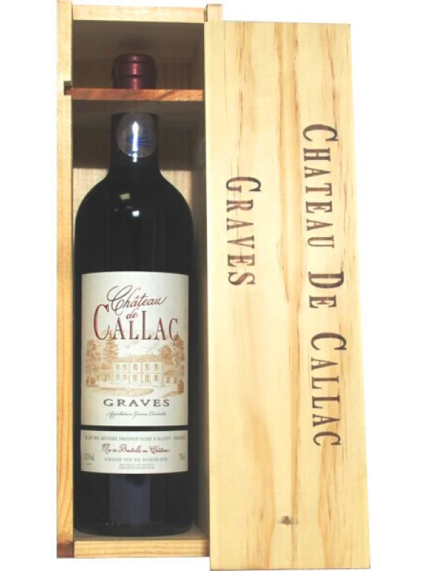 Chateau de Callac, Graves AOC, wooden box