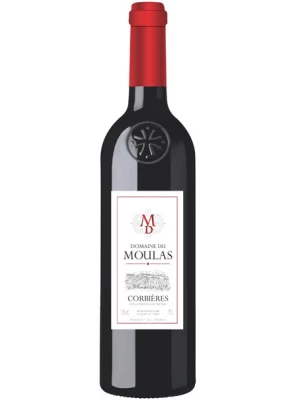 Вино Domaine du Moulas, Corbieres AOP 2017, 0.75 л