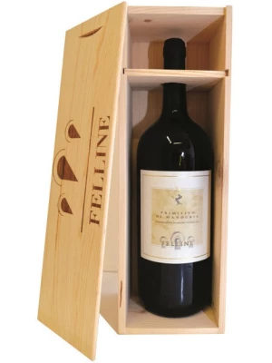 Вино Felline, Primitivo di Manduria DOC wooden box 2018, 1.5 л