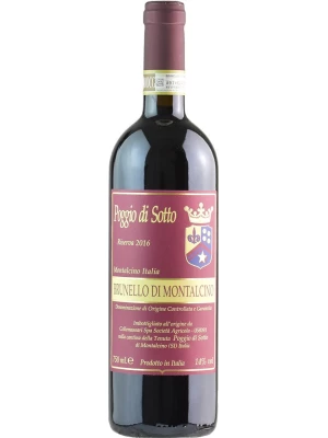 Вино Poggio di Sotto, Brunello di Montalcino Riserva DOCG 2016, 0.75 л