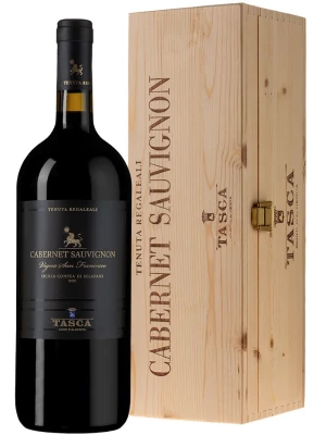 Вино Tasca d'Almerita, Cabernet Sauvignon Vigna San Francesco, wooden box 2015, 3 л