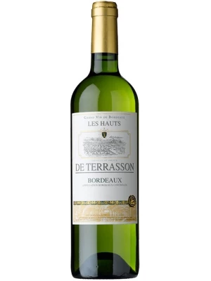 Вино Les Hauts de Terrasson Blanc Sec, Bordeaux AOC 2022, 0.75 л
