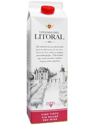 Вино Vinedos del Litoral Tinto Semidulce, tetra-pak 1 л
