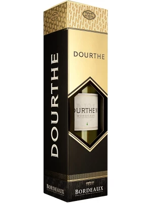 Вино Dourthe, Grands Terroirs Bordeaux Blanc AOC, gift box 2013, 0.75 л