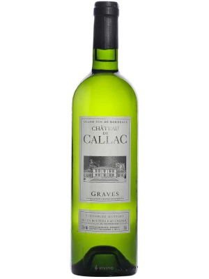 Вино Chateau de Callac Blanc, Graves AOC 2022, 0.75 л