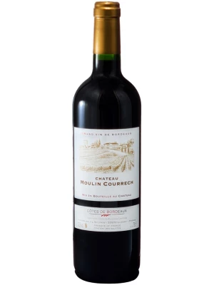 Вино Chateau Moulin Courrech, Cotes de Bordeaux AOC 2018, 0.75 л