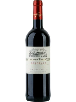 Вино Chateau des Trois Tours, Bordeaux AOC 0.75 л