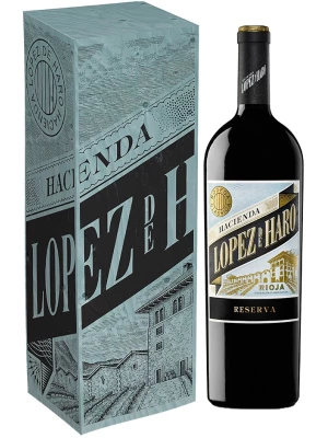 Вино Hacienda Lopez de Haro, Reserva, Rioja DOCa, gift box 2016, 1.5 л