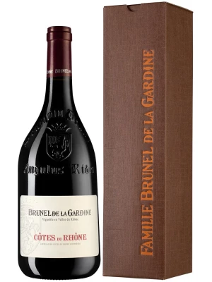 Вино Brunel de la Gardine, Cotes du Rhone AOC, gift box 2020, 0.75 л