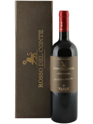 Вино Tasca d'Almerita, Rosso del Conte DOC, gift box 2011, 0.75 л