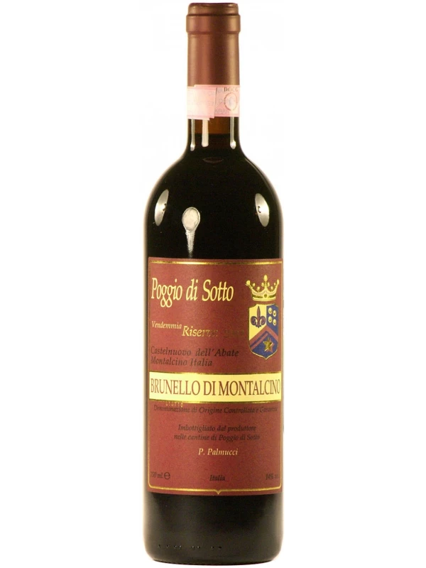 Poggio di Sotto, Brunello Di Montalcino Riserva, Vendemmia Castelnuovo dell'Abate