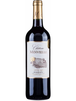 Вино Chateau Minvielle Rouge, Bordeaux AOC 2018, 0.75 л