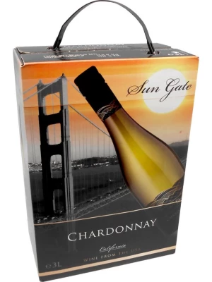 Вино Sun Gate Chardonnay, bag-in-box 2018, 3 л
