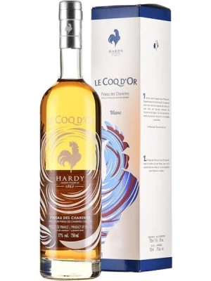 Вино Hardy, Le Coq d'Or Blanc, Pineau des Charentes AOC, gift box 0.75 л