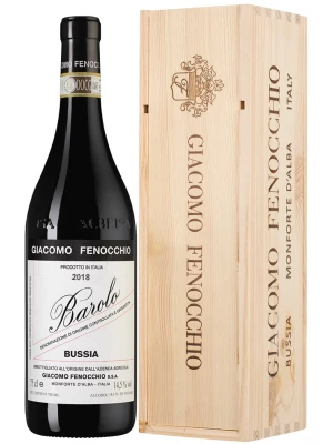 Вино Giacomo Fenocchio, Barolo Bussia DOCG, wooden box 2018, 0.75 л