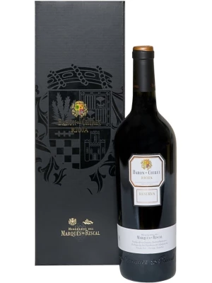 Вино Marques de Riscal, Baron de Chirel Reserva, Rioja DOC, gift box 2011, 0.75 л