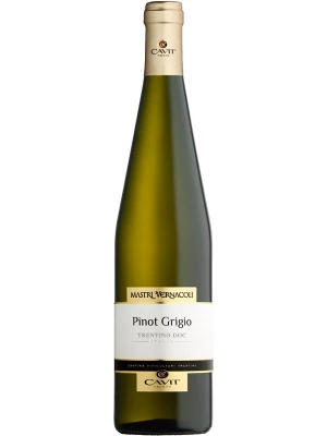 Вино Mastri Vernacoli Pinot Grigio, Trentino DOC 2018, 0.75 л