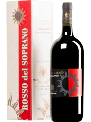 Вино Palari, Rosso del Soprano, Sicilia IGT, gift box 2016, 1.5 л