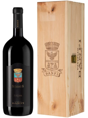Вино Banfi, SummuS, Sant'Antimo DOC, wooden box 2017, 1.5 л