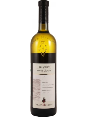 Вино Casata Monfort, Pinot Grigio, Trentino DOC 2020, 0.75 л