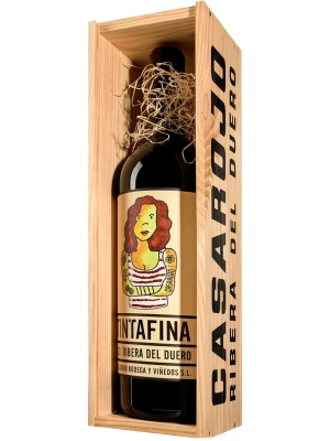 Вино Casa Rojo, Tintafina, Ribera del Duero DO, wooden box 2020, 3 л