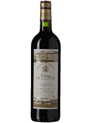 Вино Chateau de Clotte, Castillon Cotes de Bordeaux AOC 2014, 0.75 л