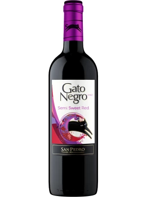 Вино San Pedro, Gato Negro Semi-Sweet Red 2022, 0.75 л