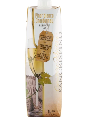 Вино Cantine Ronco, Carattere Antico Pinot Bianco-Chardonnay, Rubicone IGT 1 л
