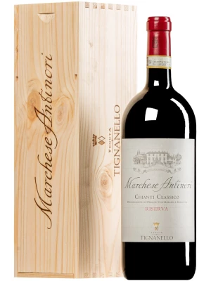 Вино Marchese Antinori Chianti Classico DOCG Riserva, wooden box 2020, 1.5 л