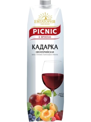 Вино Picnic Kadarka Evpatoriyskaya, Tetra Pak 1 л