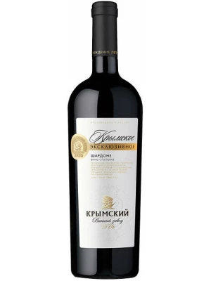 Вино Крымское Эксклюзивное Шардоне 0.75 л