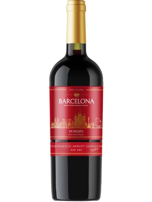 Вино Barcelona Mediterranean Wine, Tempranillo-Merlot-Garnacha, Penedes DO 0.75 л
