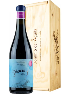 Вино Dominio del Aguila, Picaro del Aguila, Ribera del Duero DO, wooden box 2019, 0.75 л