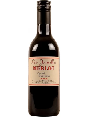 Вино Les Jamelles, Merlot, Pays d'Oc IGP 2018, 0.25 л