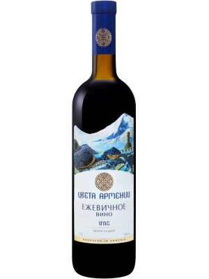 Вино Мргашен, Цвета Армении Ежевичное Полусладкое 0.75 л