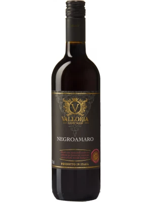 Вино Valloria Negroamaro, Puglia IGP 2021, 0.75 л
