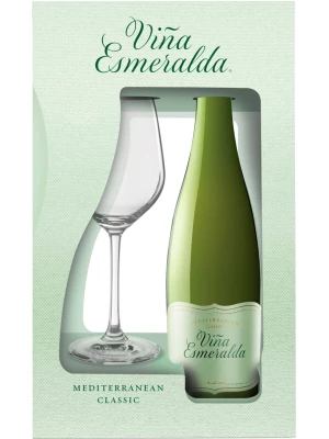 Вино Torres, Vina Esmeralda, Catalunya DO gift box with glass 2019, 0.75 л