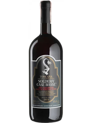Вино Case Basse, Soldera Sangiovese, Toscana IGT 2014, 1.5 л