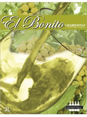 Вино El Bonito Chardonnay 3 л
