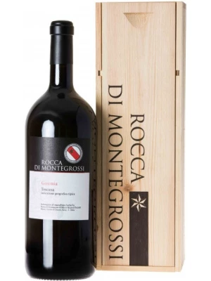 Вино Rocca di Montegrossi, Geremia, Toscana IGT, wooden box 2014, 1.5 л