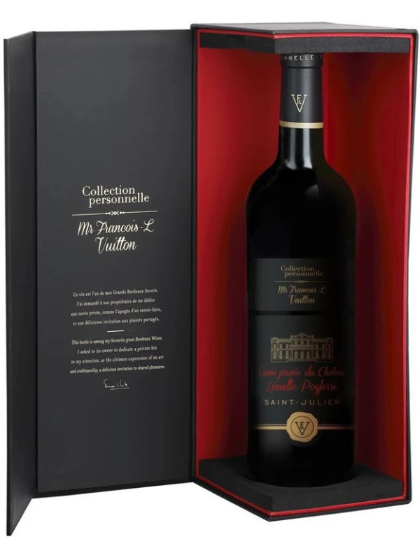 Collection personnelle. Mr Francois-L Vuitton, Cuvee Privee du Chateau Leoville-Poyferre, Saint-Julien AOC, gift box