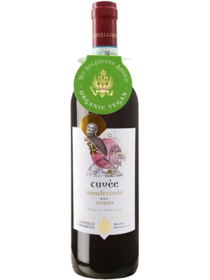 Вино Castello di Tassarolo, Cuvee Monferrato DOC Senza Solfiti Biologico 2018, 0.75 л